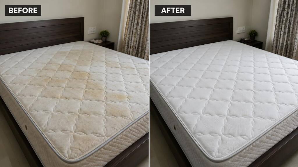 Before and after: Mattress shampooing (Ultimate)